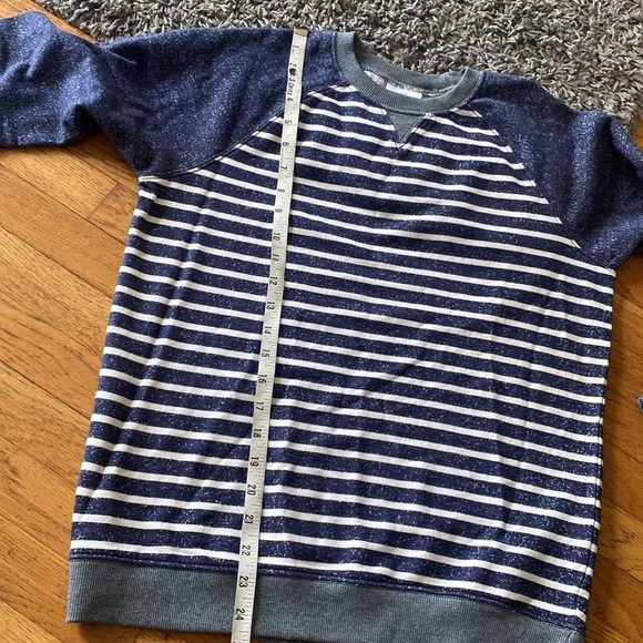 Hanna Andersson Boys Blue Striped Sweatshirt Size 12 - Picture 8 of 12